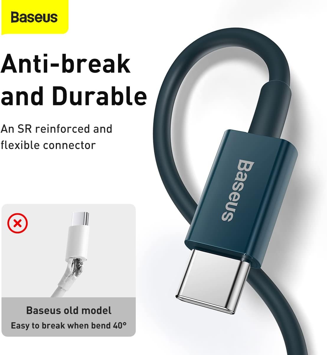 Baseus Superior USB-C to Lightning Cable 20W — 1m — Blue