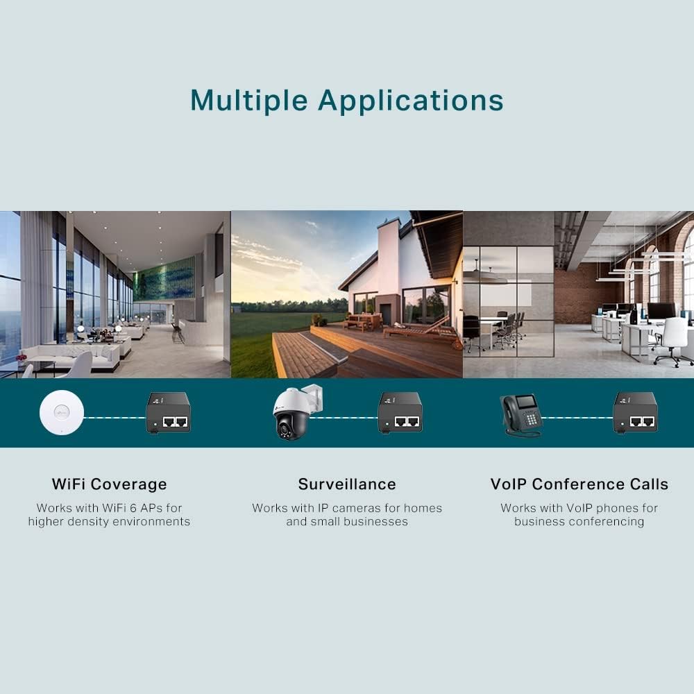 TP-Link TL-PoE260S 802.3at/af 2.5G PoE+ Injector | Non-PoE to PoE Adapter | Supplies up to 30W (PoE+) | Plug & Play | Desktop/ Wall-Mount | Distance Up to 328 ft. | UL Certified