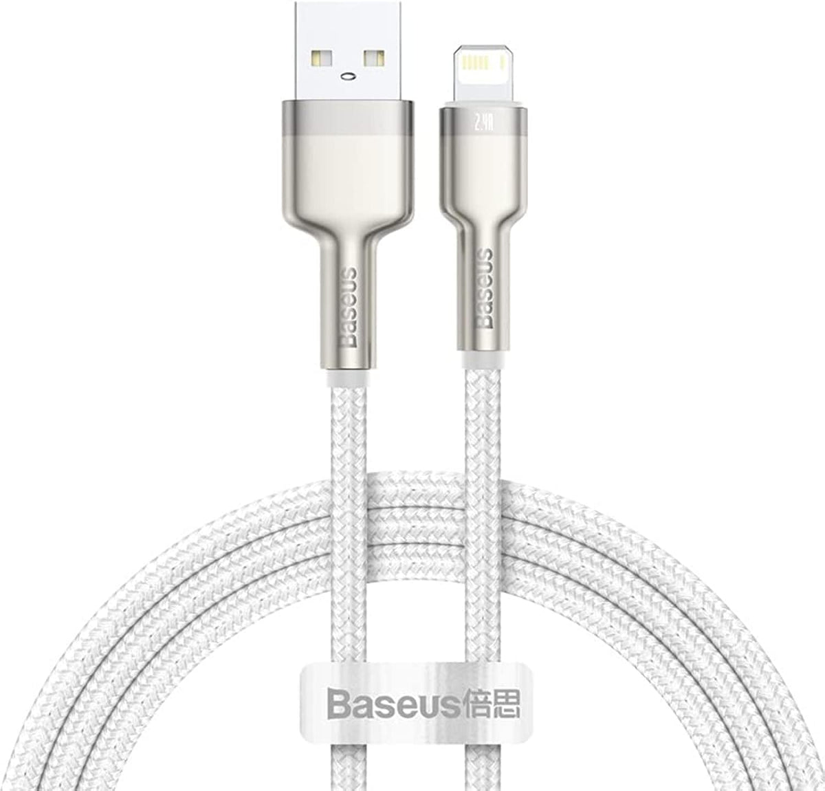 Baseus Cafule USB-A to Lightning Cable 2.4A — 1m — White