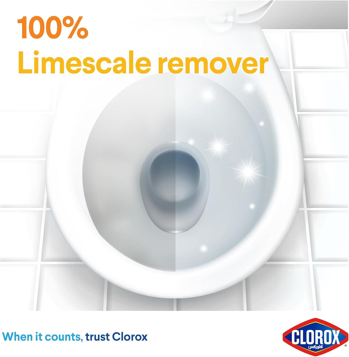 Clorox Toilet Cleaner Limescale Remover, 709ml, Kills 99.9% of Germs and Removes Rust and Mineral Stains, Bleach-Free — additional view 4
