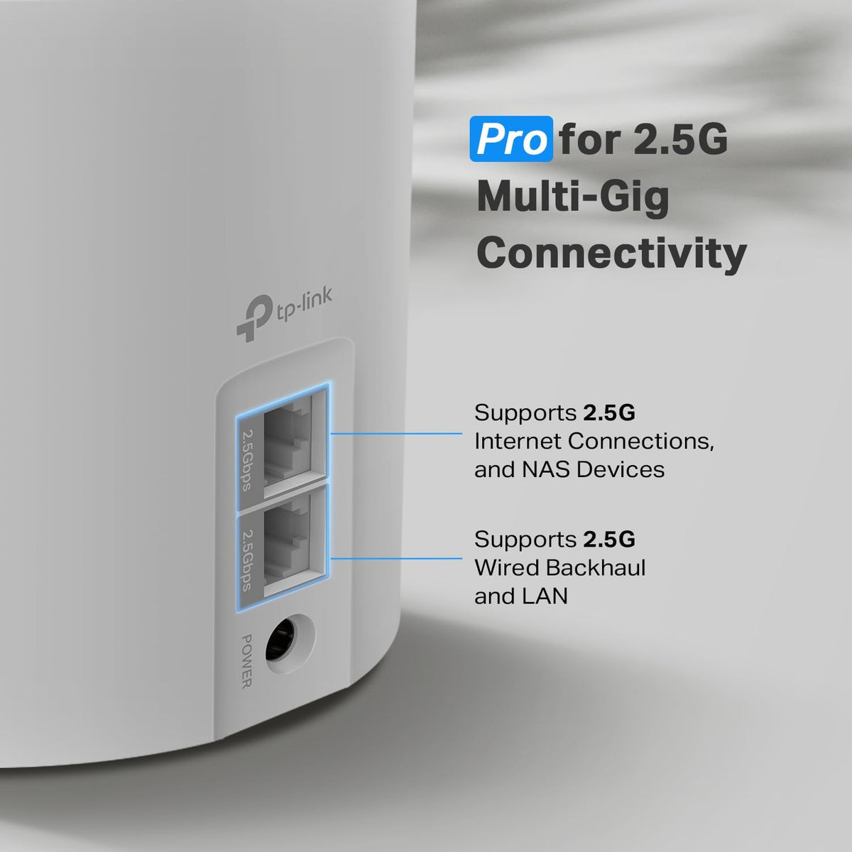 TP-Link AX3000 Whole Home Wi-Fi 6 Mesh System (Deco X55 Pro) | Up to 6500 Sq.Ft. 𝟮×𝟮.𝟱𝗚 WAN/LAN Ports Wired Ethernet Backhaul 𝗜𝗱𝗲𝗮𝗹 𝗳𝗼𝗿 𝟭𝗚𝗶𝗴+ 𝗜𝗻𝘁𝗲𝗿𝗻𝗲𝘁 2023 Release (3-Pack)