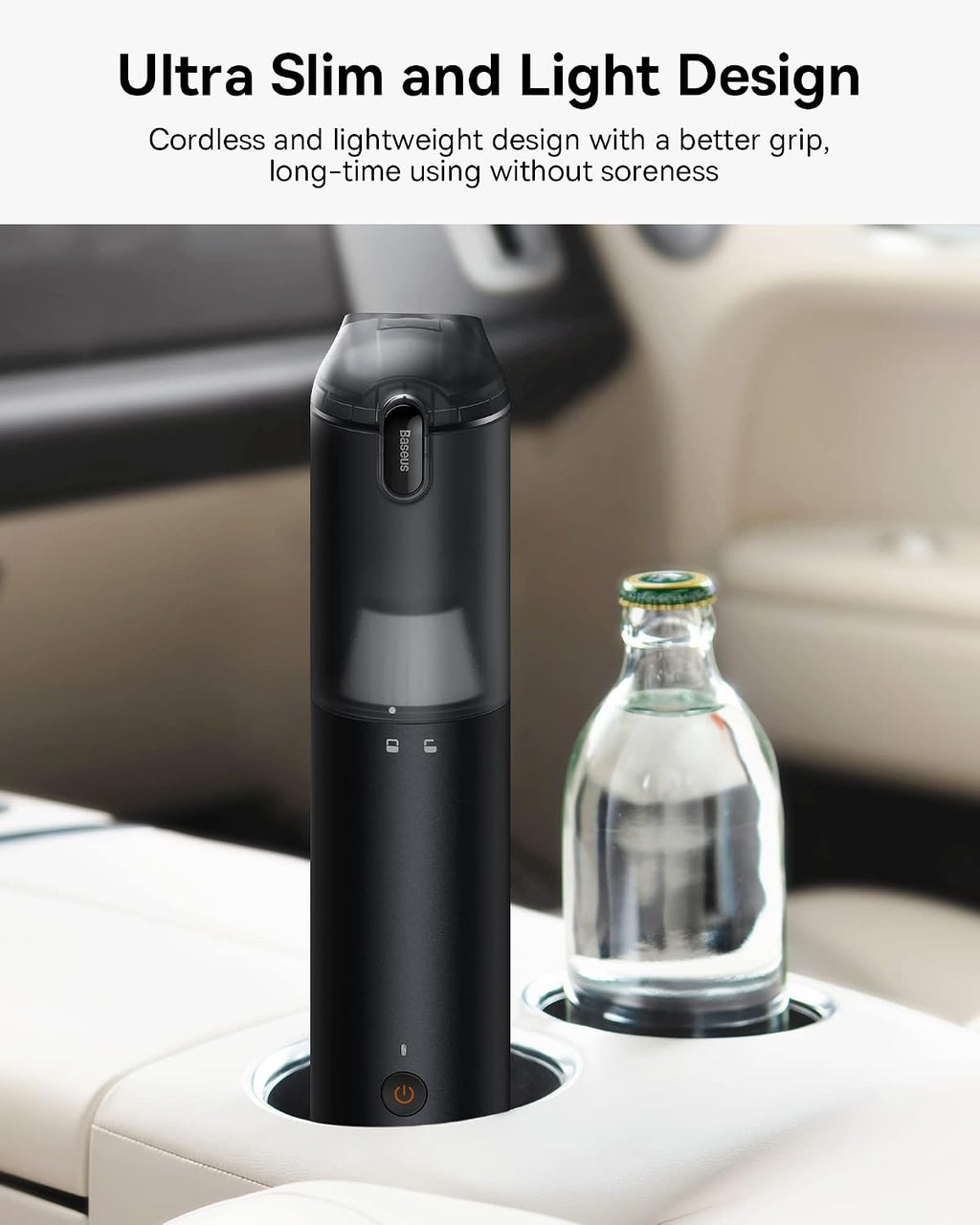 Baseus Cordless Rechargeable A3 Lite, Vacuum Cleaner, Black, 100 W, 130 milliliters, 65 Decibeles — Black