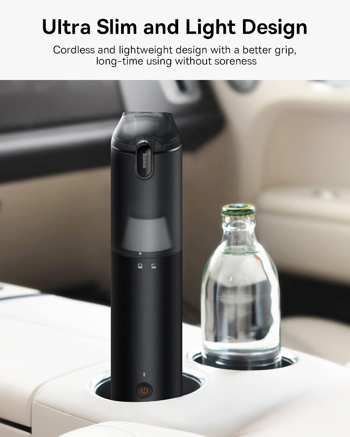 Baseus Cordless Rechargeable A3 Lite, Vacuum Cleaner, Black, 100 W, 130 milliliters, 65 Decibeles — Black