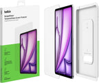 Belkin ScreenForce TemperedGlass screen protector for iPad Air 13-inch, 9H hardness rating tempered glass, 0.33mm thin, scratch-resistant with easy installation, compatible with case and Apple Pencil