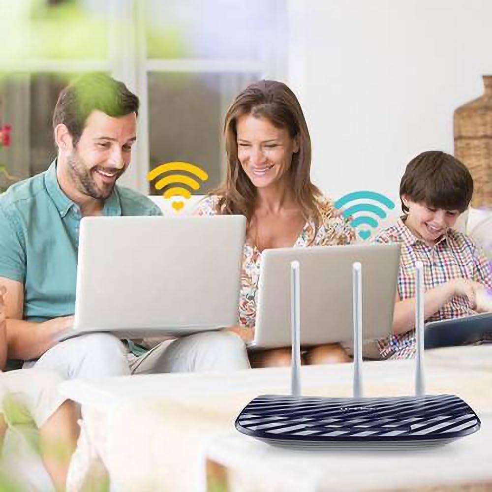 TP-Link AC750 Dual Band Wireless Cable Router, 4 10/100 LAN + 10/100 WAN Ports, Support Guest Network and Parental Control, 750Mbps Speed Wi-Fi, 3 Antennas (Archer C20)