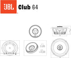 JBL Club 64 Gen 3 6.5-Inch Car Speaker Set