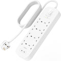 Belkin 8-Outlet Surge Protector Power Strip, Wall-Mountable with 8 AC Outlets, 2M Power Cord, & Green Indicator Light - 2 USB-C Ports w/USB-C PD Fast Charging - 900 Joules of Protection