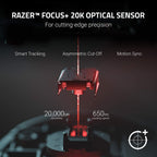 Razer Basilisk V2 Wired Ergonomic Gaming Mouse With 11 Programmable Buttons Rz01 03160100 R3M1, Black — product image 4
