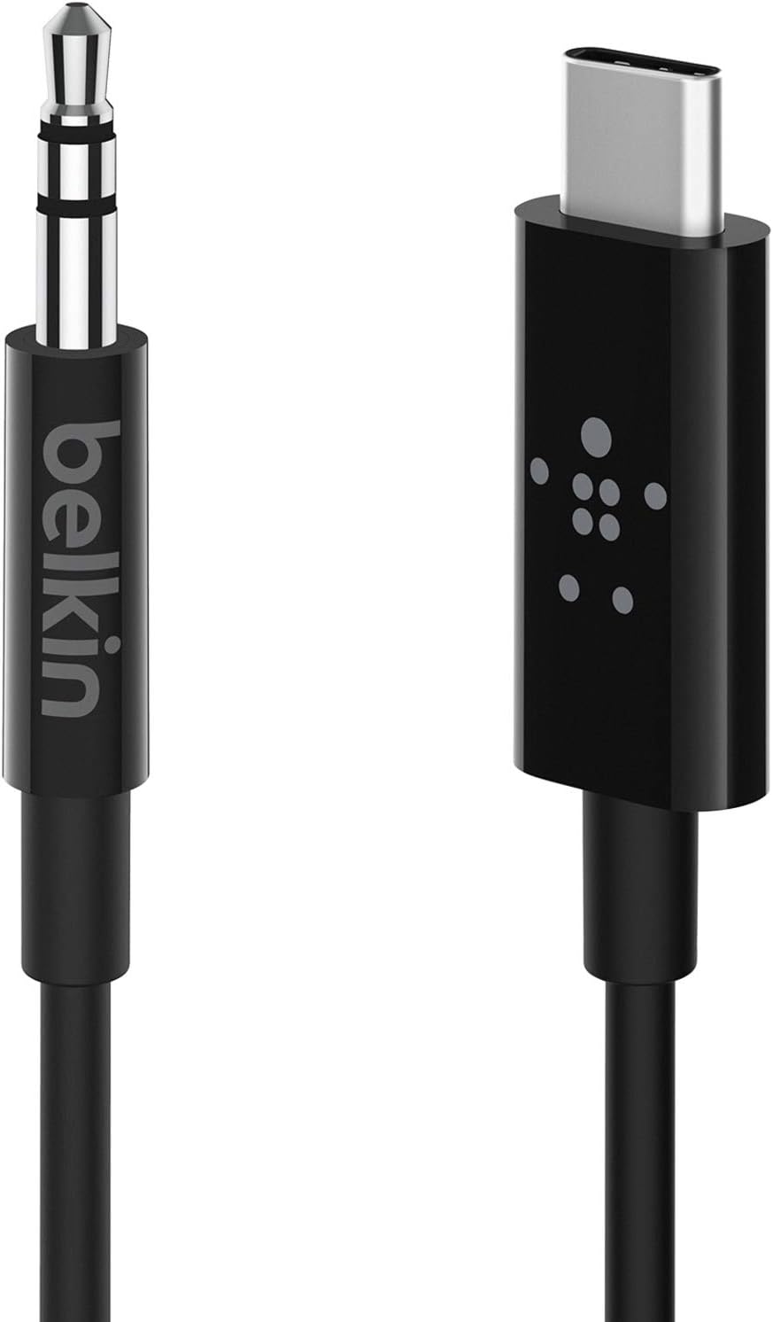 Belkin Rockstar 3.5Mm Audio Cable With Usb-C Connector (Usb-C To 3.5Mm Audio Cable, Usb-C To Aux Cable), 3Ft/0.9M