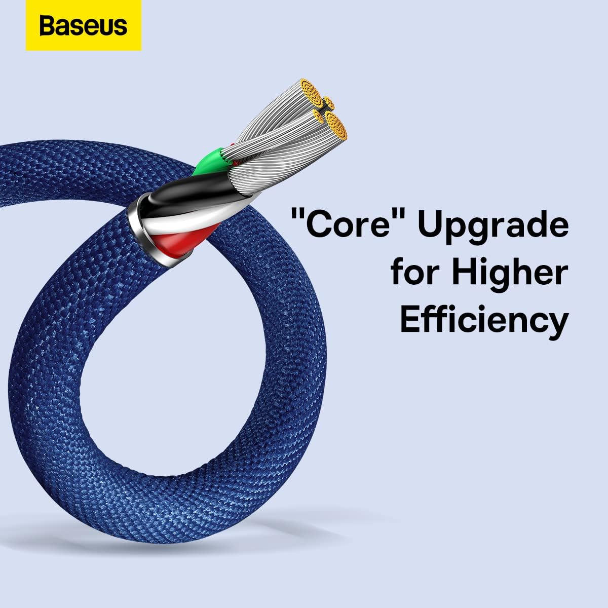 Baseus Crystal Shine USB-A to Lightning Cable 2.4A — 1.2m — Blue