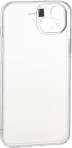 Baseus SuperCeramic Series Glass Case for iP 14 Plus (Pack of 1 with full coverage tempered glass screen protector and cleaning kit), Clear — Clear