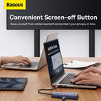 Baseus UltraJoy USB-C Hub 7-in-1 — HDMI 4K 60Hz, USB, PD, Ethernet and SD/TF — Space Grey