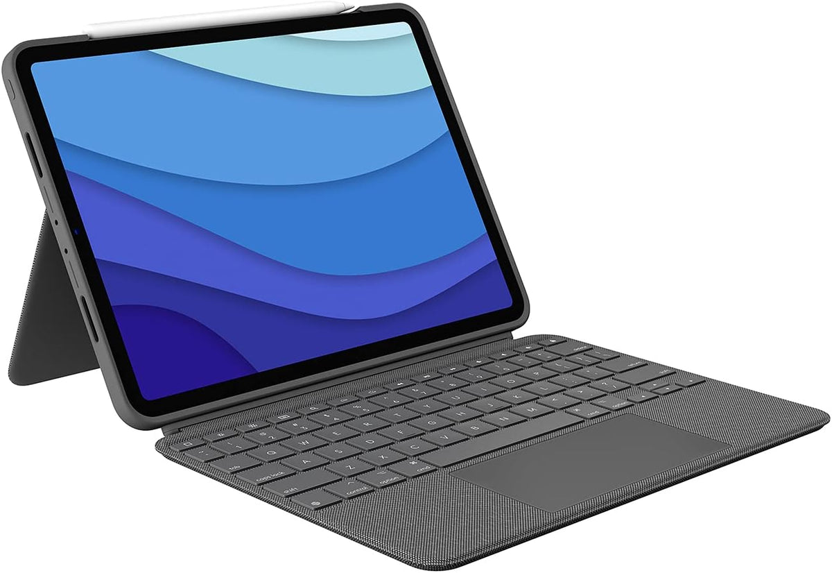 Logitech Combo Touch Keyboard Case for iPad Pro 11-inch 1st / 2nd / 3rd / 4th Gen — Grey