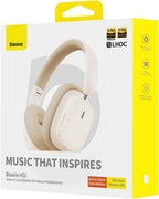 Baseus Bowie H1i Wireless Headphones — White