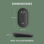 Logitech M350S Wireless Mouse — Graphite