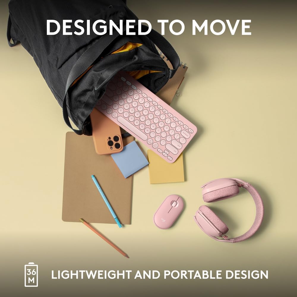 Logitech K380S Keyboard — Rose