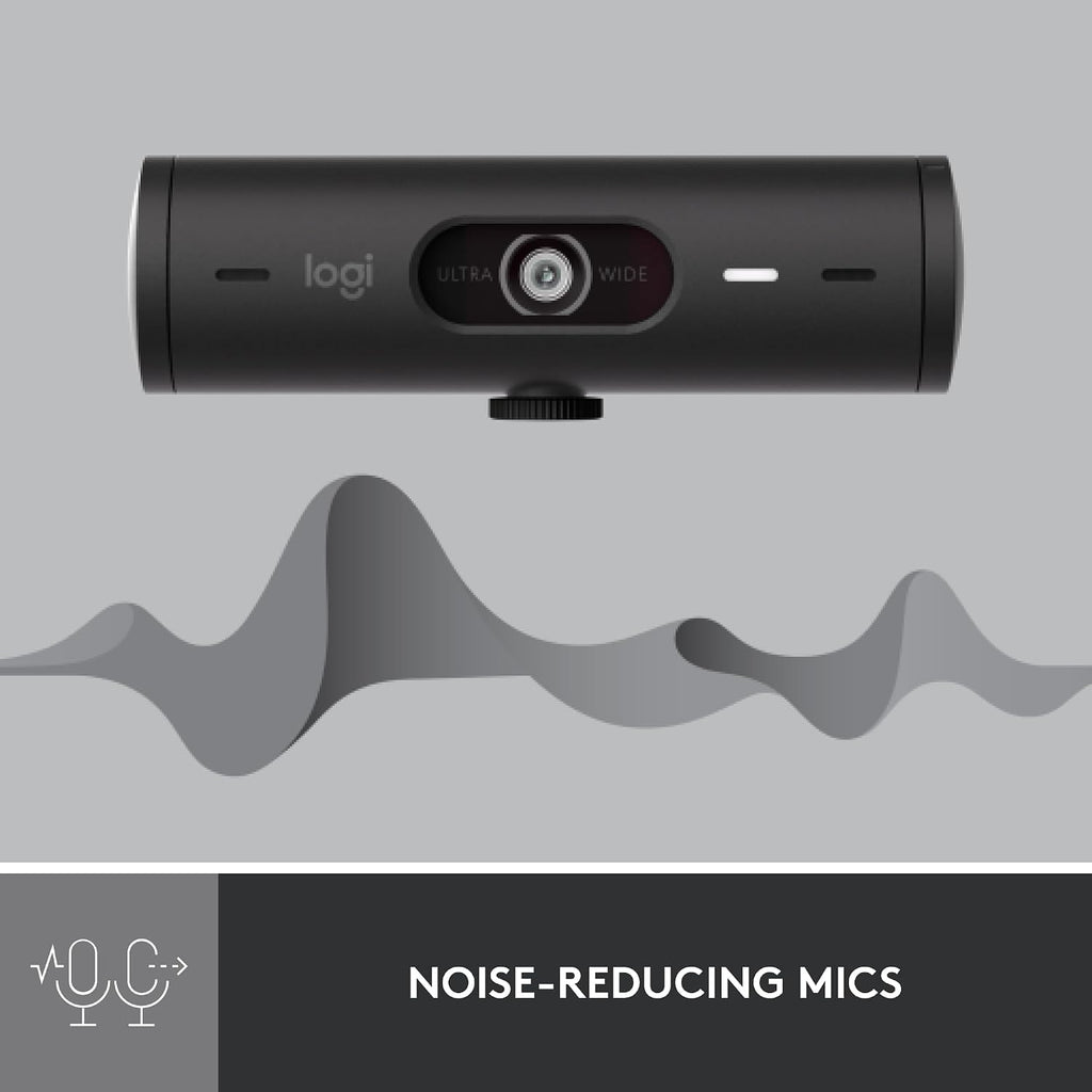 Logitech BRIO 500 Webcam and MK540 Combo Bundle — Black