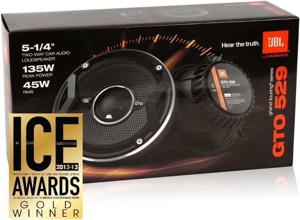 JBL GTO609C 6.5-Inch Component Car Speaker System — Black