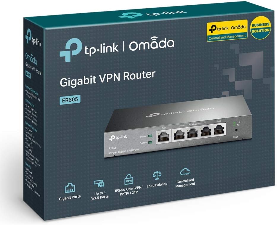 TP-Link TL-R605 Gigabit Ethernet Router Black