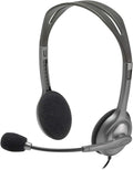 Logitech H110 Headset — Grey/Silver