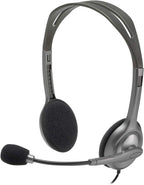 Logitech H110 Headset — Grey/Silver