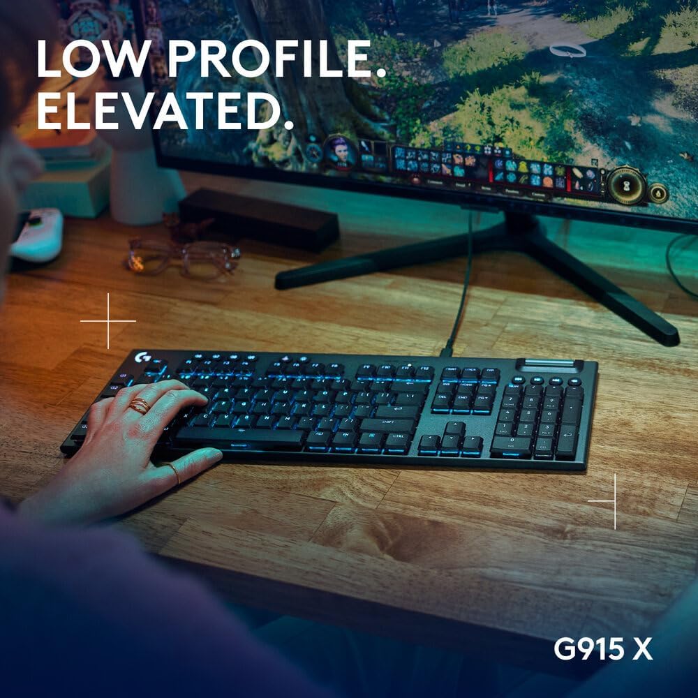 Logitech G915 X Wired Gaming Keyboard — Black