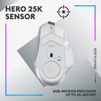 Logitech G502 X PLUS Wireless Gaming Mouse — White