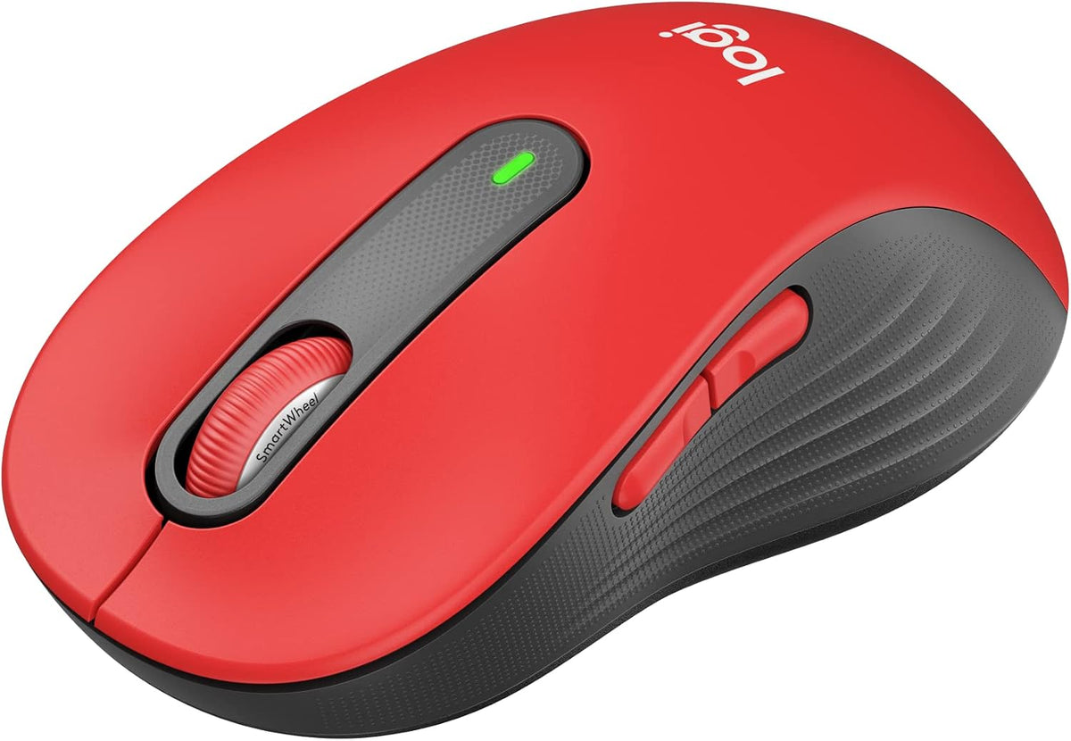 Logitech M650 L Wireless Mouse — Classic Red