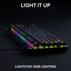 Logitech G PRO X TKL RAPID Wired Gaming Keyboard — Black
