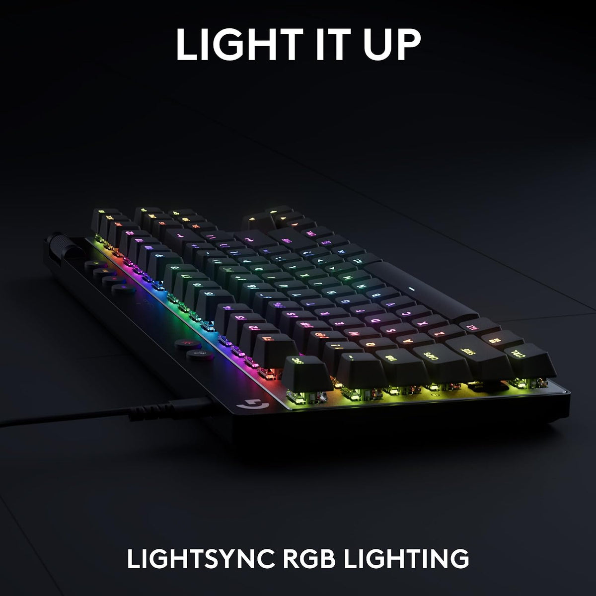 Logitech G PRO X TKL RAPID Wired Gaming Keyboard — Black
