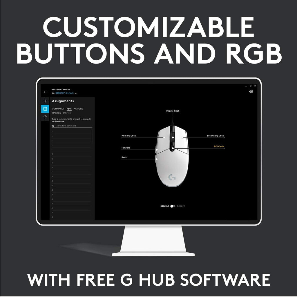 Logitech G102 Gaming Mouse — Black