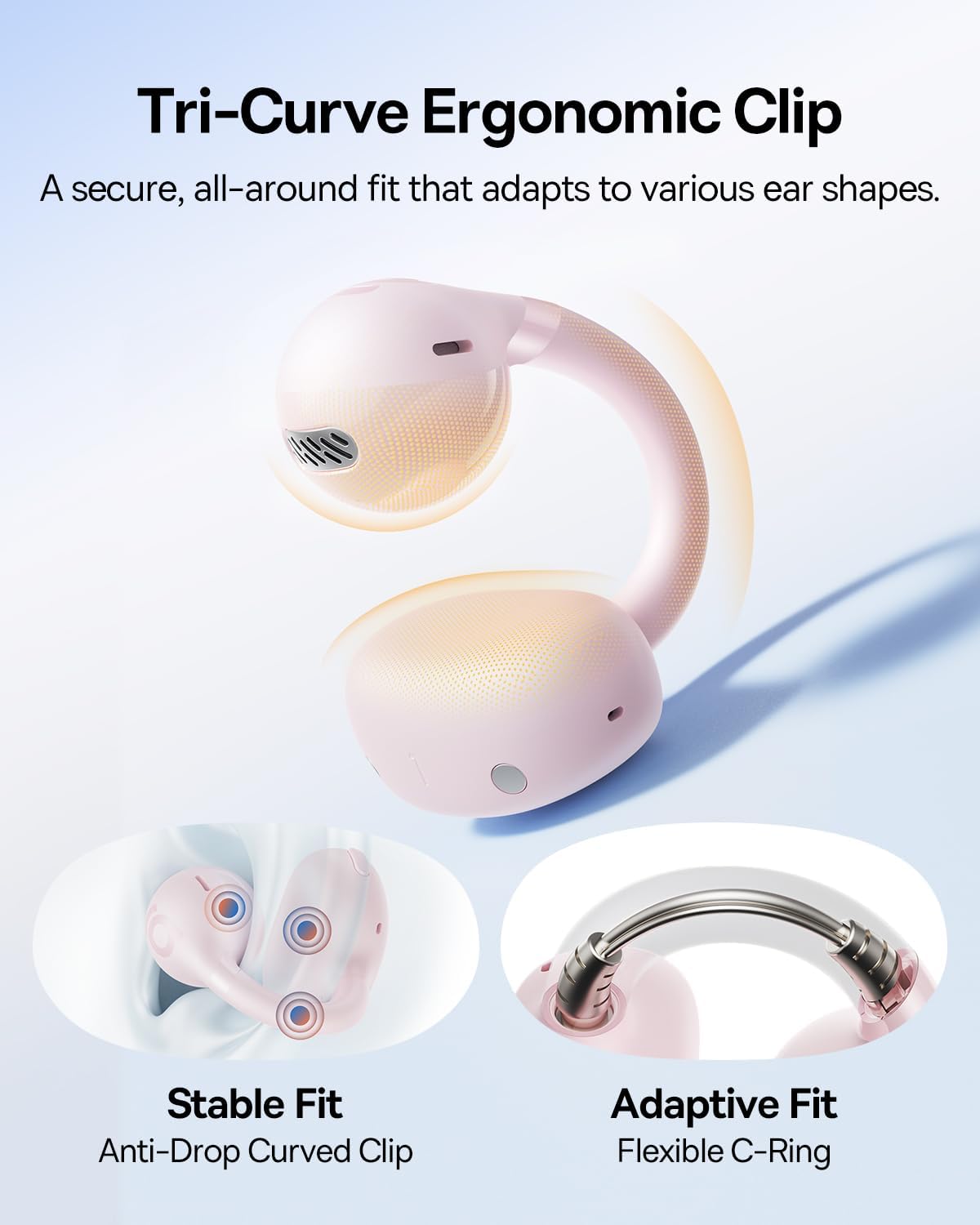 Baseus Bass BC1 Open-Ear Earbuds — Pink