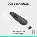 Logitech R500S Presentation Remote — Graphite