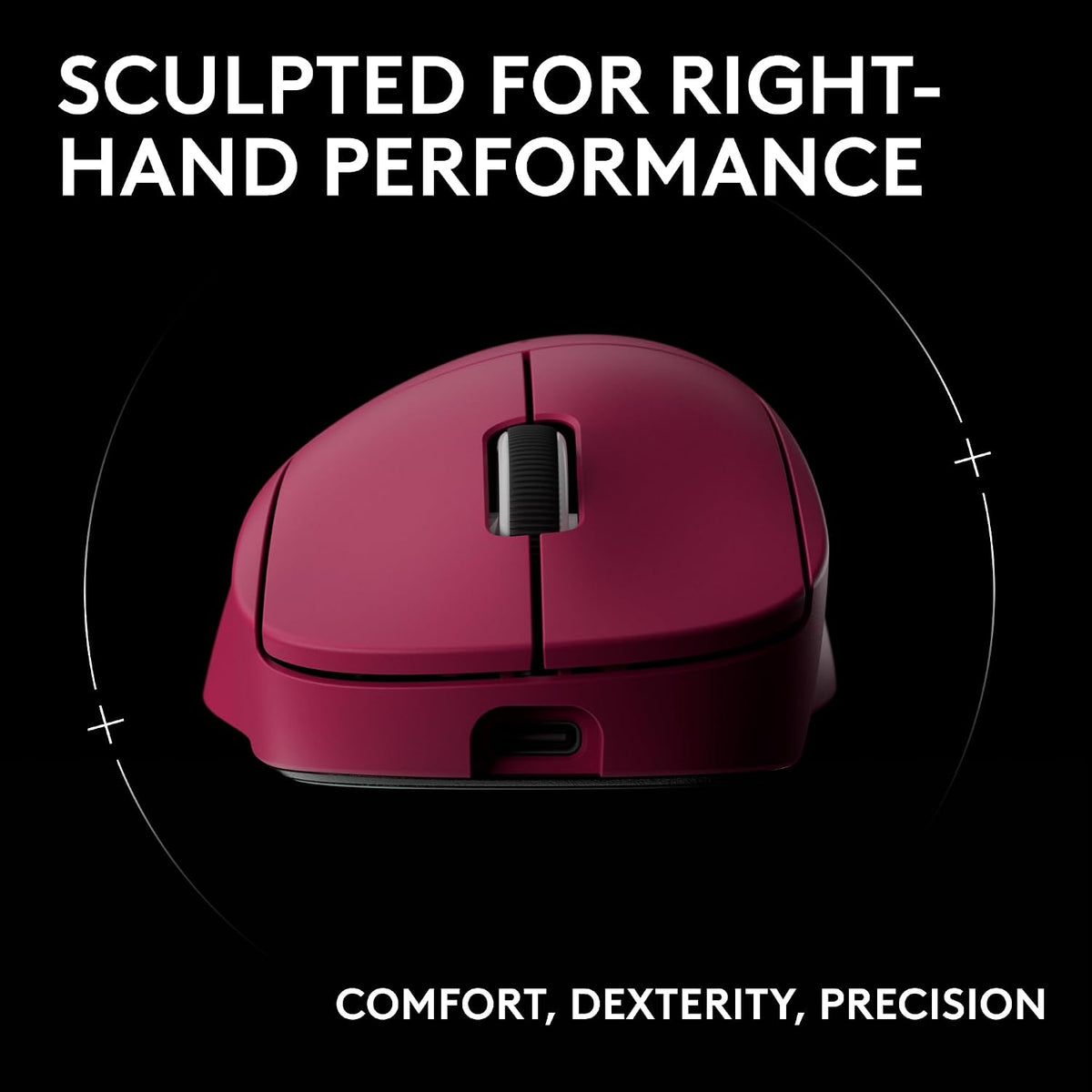 Logitech G PRO X SUPERLIGHT 2 DEX Gaming Mouse — Magenta