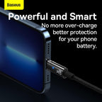Baseus Explorer Auto Power-Off USB-C to Lightning Cable 20W — 1m — Black