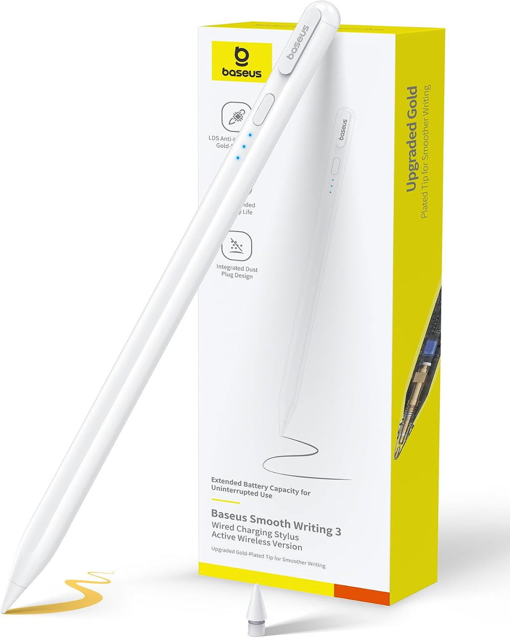 Baseus Smooth Writing 3 Stylus for iPad — White