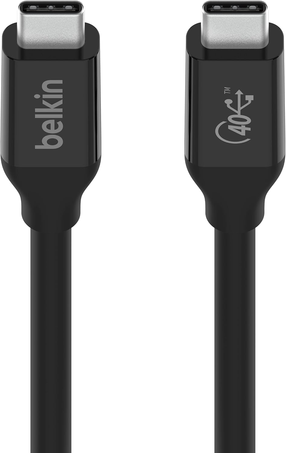 Belkin USB4, USB-C to USB-C Cable, USB IF Certified with Power Delivery up to 100W, 40 Gbps Data Transfer Speed and Backwards Compatible with Thunderbolt 3, USB 3.2, charging cable, more - 0.8m