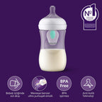Philips Avent NATURAL 3.0 FEEDING BOTTLE 260ML X1 with vent — Transparent