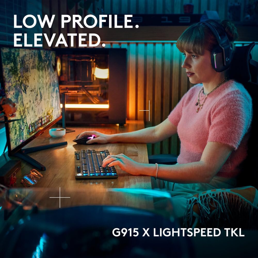 Logitech G915 X TKL Wireless Gaming Keyboard — Black