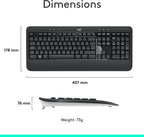 Logitech MK540 Keyboard and Mouse Combo — Black
