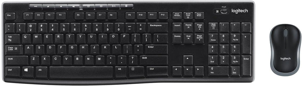 Logitech MK270 Keyboard and Mouse Combo — Black