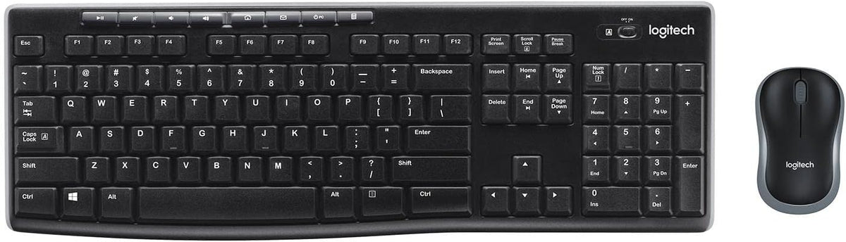 Logitech MK270 Keyboard and Mouse Combo — Black