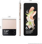 SAMSUNG Galaxy Z Flip 4 Cell Phone, Factory Unlocked Android Smartphone, 256GB, Flex Mode, Hands Free Camera, Compact, Foldable Design, Informative Cover Screen, US Version, 2022, Pink Gold