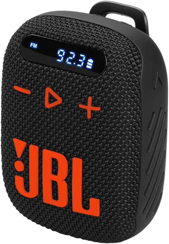 JBL Wind 3 Bluetooth Handlebar Speaker with FM Radio — Black