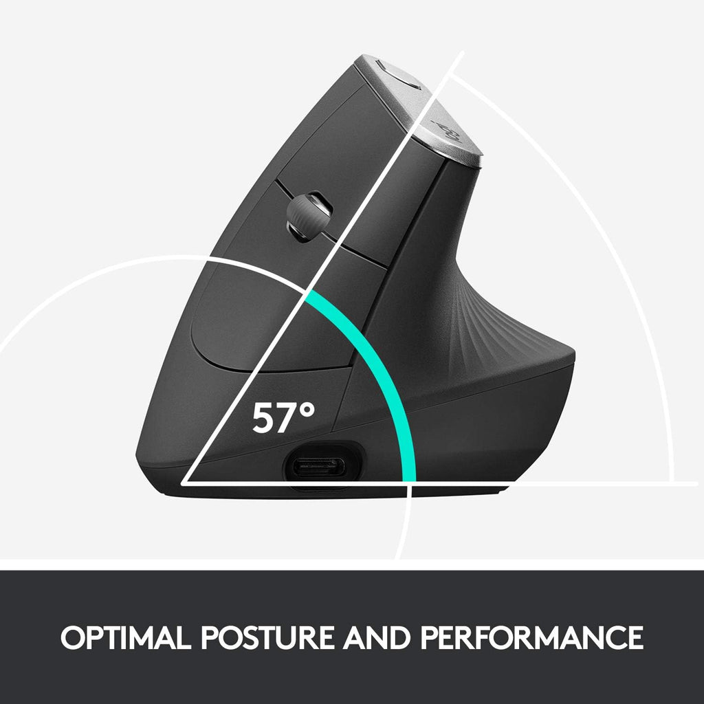 Logitech MX Vertical Wireless Mouse — Graphite