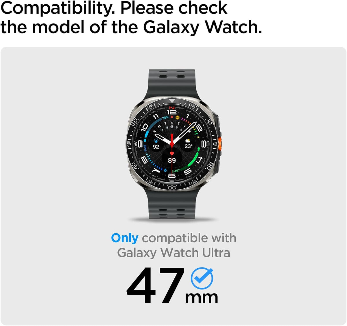 Spigen Rugged Armor Pro Case with Band - Galaxy Watch Ultra — Black — product image 2