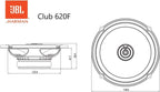 JBL Club 620F 6.5-Inch Car Speakers — Pair