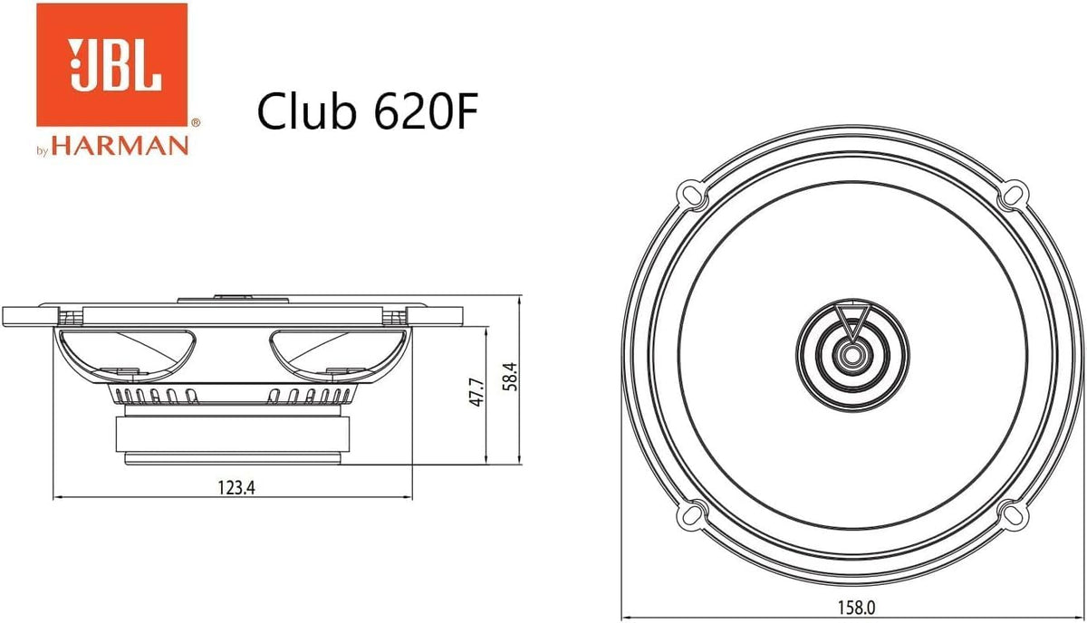 JBL Club 620F 6.5-Inch Car Speakers — Pair