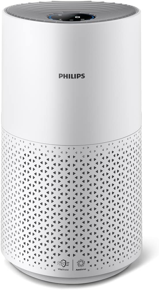 Philips Air Purifier, For Rooms Up To 78m², 300m³/h CADR, Sleep Mode — White