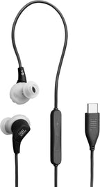 JBL Endurance Run 3C USB-C Sports Earphones — Black/Grey